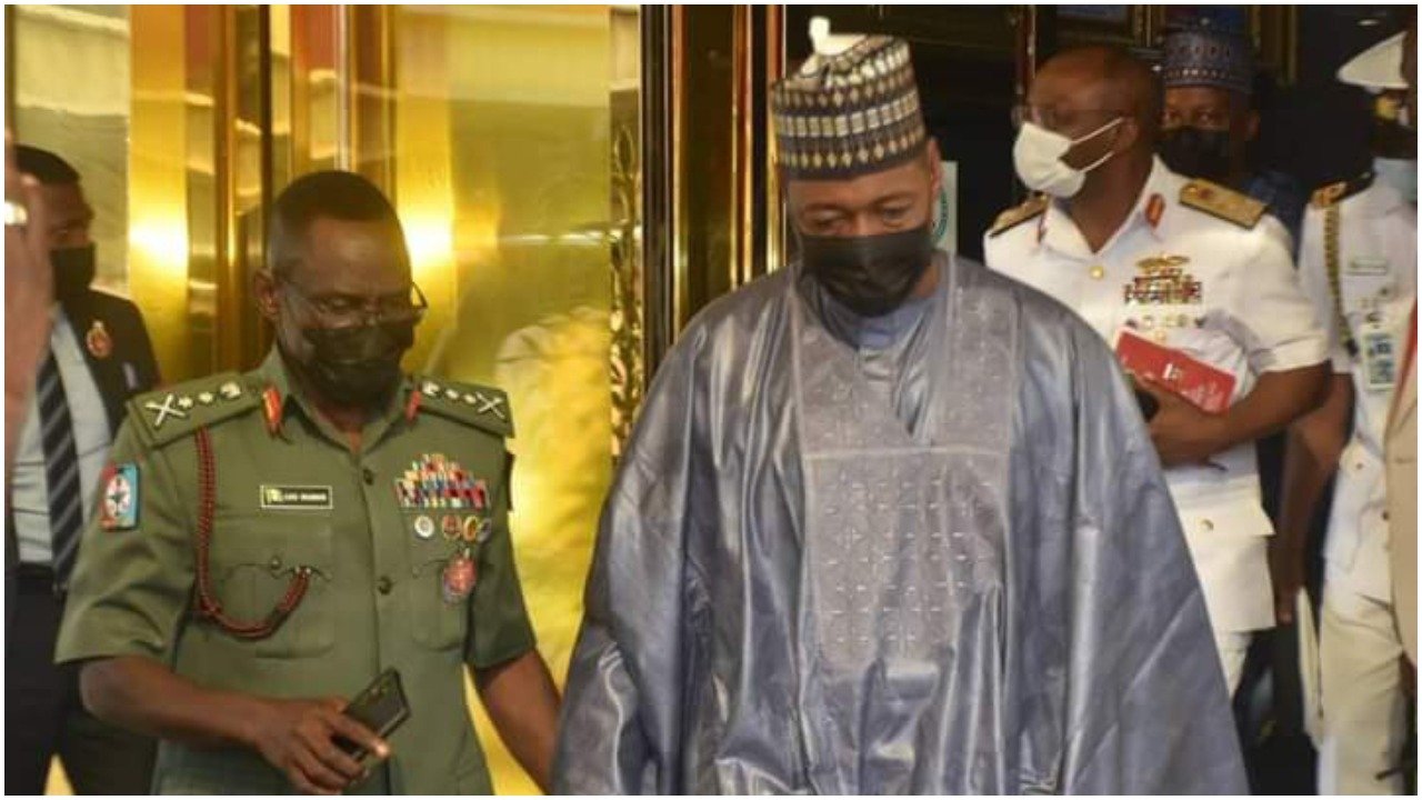 Attacks/abductions: Zulum, Borno Senators meet Defence Chief in Abuja