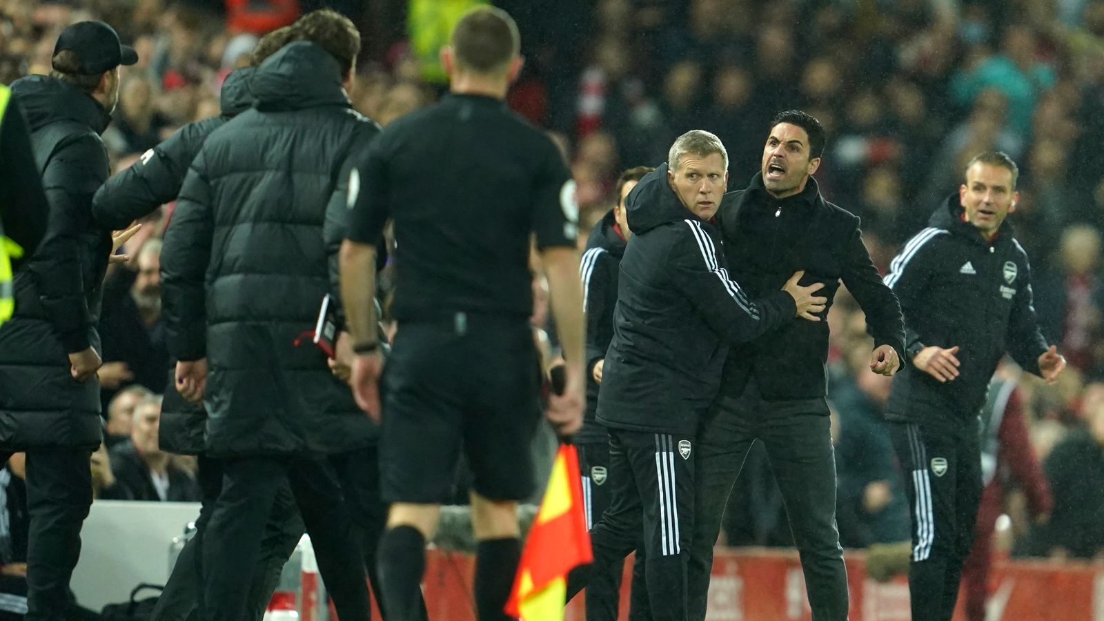 EPL: Klopp explains fight with Arteta during Arsenal's 4-0 defeat to Liverpool