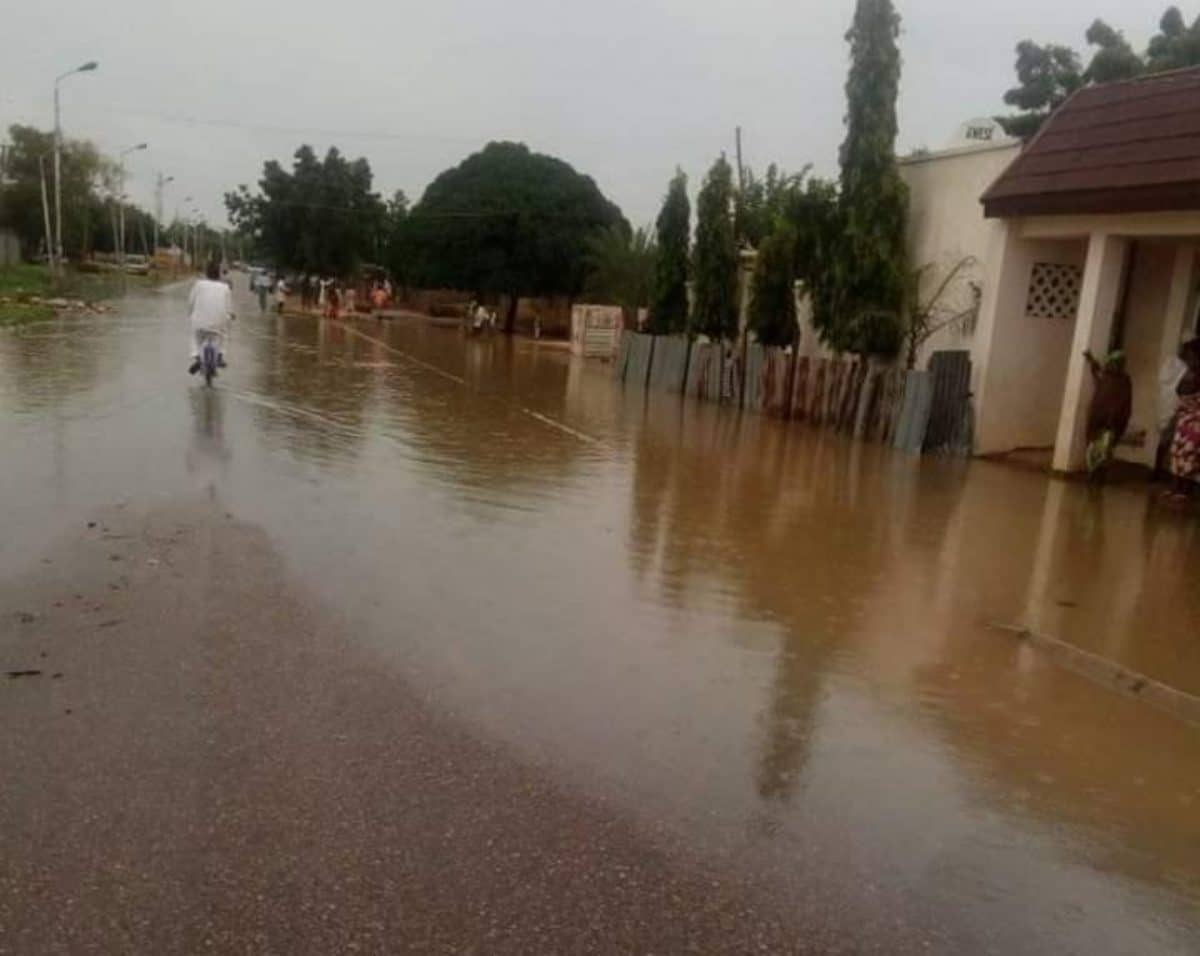 Lagos: Flood damages houses, electricity poles as canal overflows