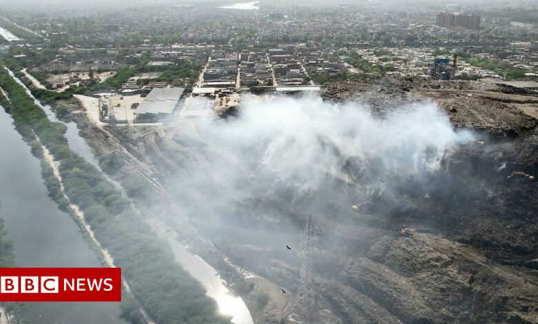 Ghazipur fire: Gasping for air as massive Delhi landfill burns