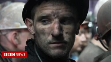 Ukraine war: Against the thud of artillery, miners struggle on