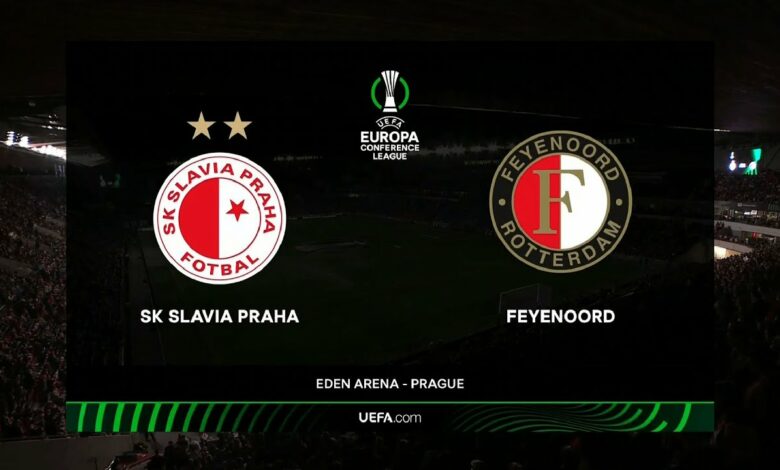 UEFA Europa Conference League | QF | 2nd Leg | SK Slavia Prague v Feyenoord | Highlights
