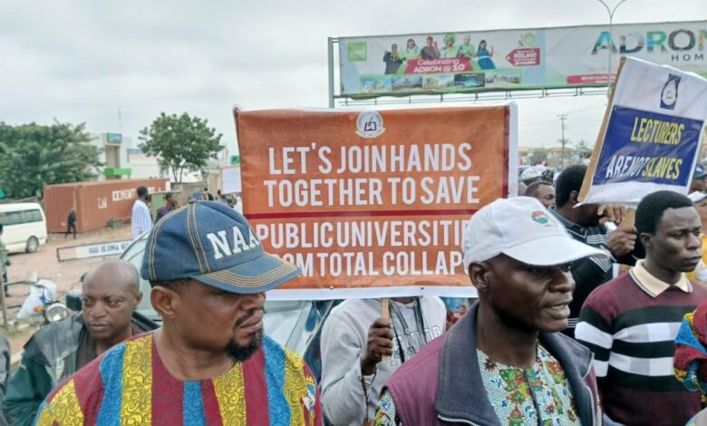 ASUU: Labour unions in Osun join NLC protest