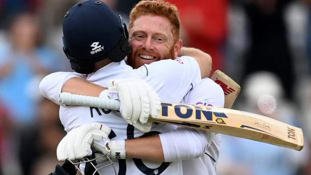 England v India: Joe Root and Jonny Bairstow complete record chase at Edgbaston