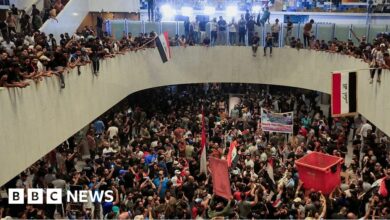 Protesters storm Iraqi parliament in Baghdad