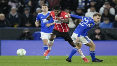 UEFA Europa Conference League | QF | Leicester City v PSV Eindhoven  | Highlights