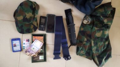 Fake navy officer arrested in Nasarawa, items recovered [PHOTOS]