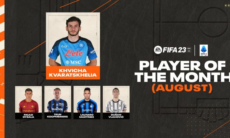 Khvicha Kvaratskhelia | Player of the Month: August 2022 | Serie A 2022/23