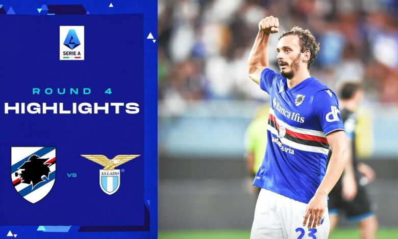 Sampdoria-Lazio 1-1 | Gabbiadini rescues a point at the death: Goals & Highlights | Serie A 2022/23