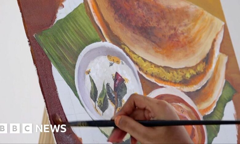 Tamil Nadu: India woman's food paintings you will want to eat