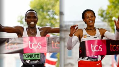 London Marathon 2022: Amos Kipruto and Yalemzerf Yehualaw win first titles in elite races