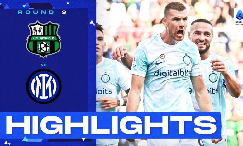 Sassuolo-Inter 1-2 | Dzeko seals first win in three for Inter: Goals & Highlights | Serie A 2022/23
