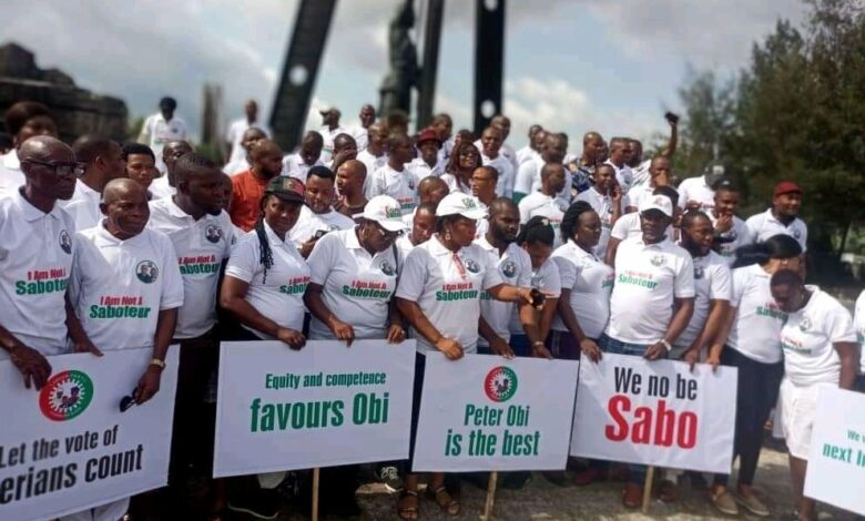 Ihedioha’s ‘saboteur comment’: Imo youths protest in Owerri