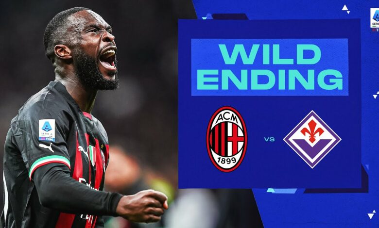 An incredible goal-line clearance by Tomori | Wild Ending | Milan-Fiorentina | Serie A 2022/23