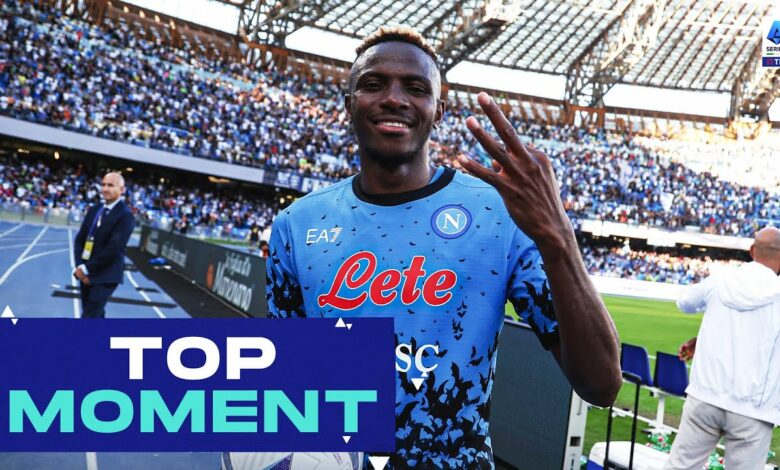 Osimhen’s first Serie A hattrick | Top Moment | Napoli-Sassuolo | Serie A 2022/23
