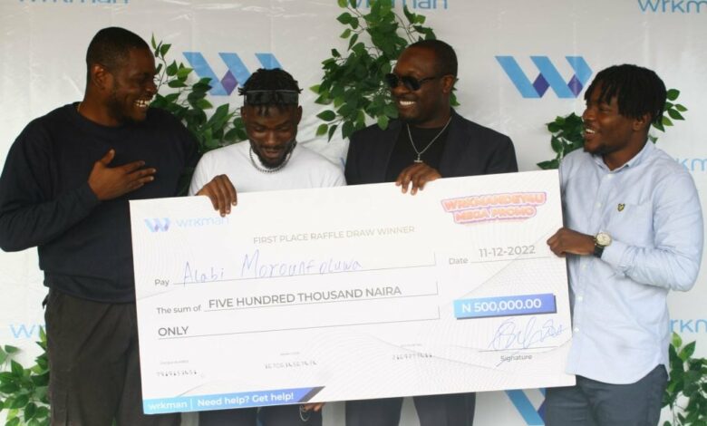 Wrkman celebrates users with N1 million promo