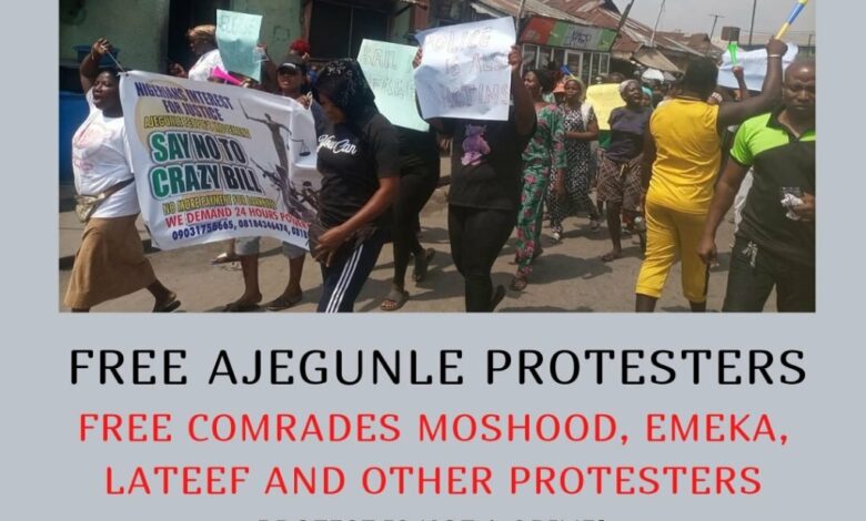 Lagos police arrest activists, residents protesting crazy electricity bills [PHOTO]