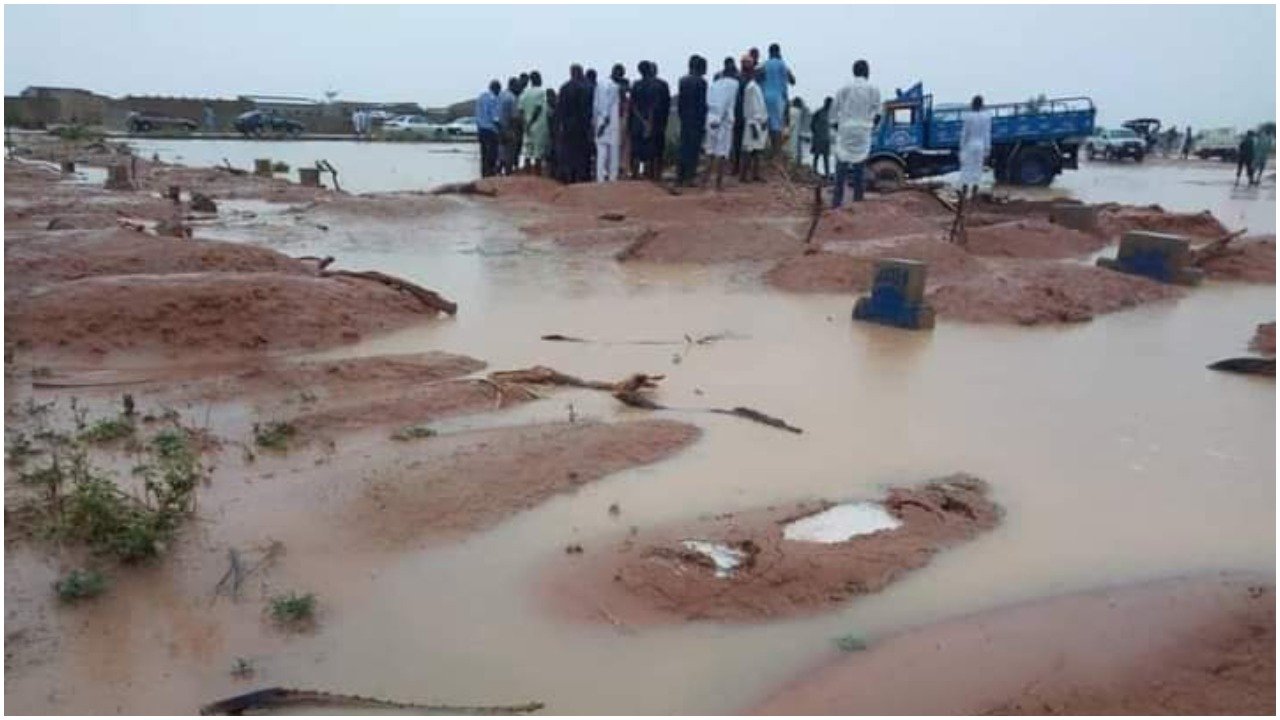 Again, many graves collapse in Yobe as flood submerges cemetery